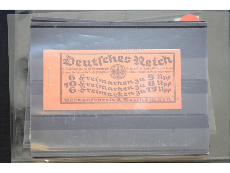 1870/1950 (ca.), kleine Partie, meist auf Steckkarten, dabei besseres Material wie DR Bl.1 auf Brief, Stände in 4er-Blocks, 1