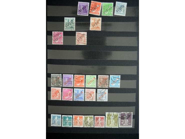 1872/1974, postfrischer, ungebrauchter und gestempelter Bestand, dabei Dt. Reich Bl.3, Saar Bl.1 und 2, Bund Mi.-Nr. 139/40 (