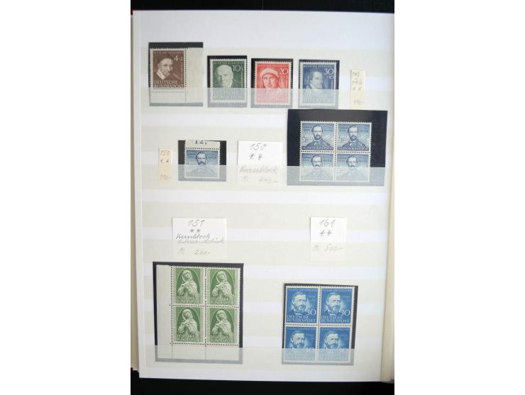 1872/1974, postfrischer, ungebrauchter und gestempelter Bestand, dabei Dt. Reich Bl.3, Saar Bl.1 und 2, Bund Mi.-Nr. 139/40 (