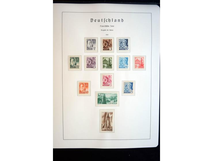 1914/59, meist gestempelte und ungebrauchte Sammlung Bes. I. WK., Abstimmungsgebiete ohne Saar, Danzig und Memel im Vordrucka