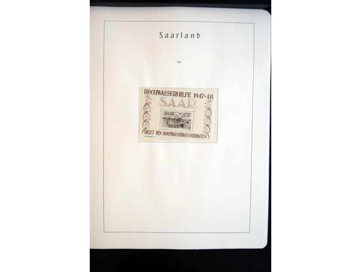 1914/59, meist gestempelte und ungebrauchte Sammlung Bes. I. WK., Abstimmungsgebiete ohne Saar, Danzig und Memel im Vordrucka