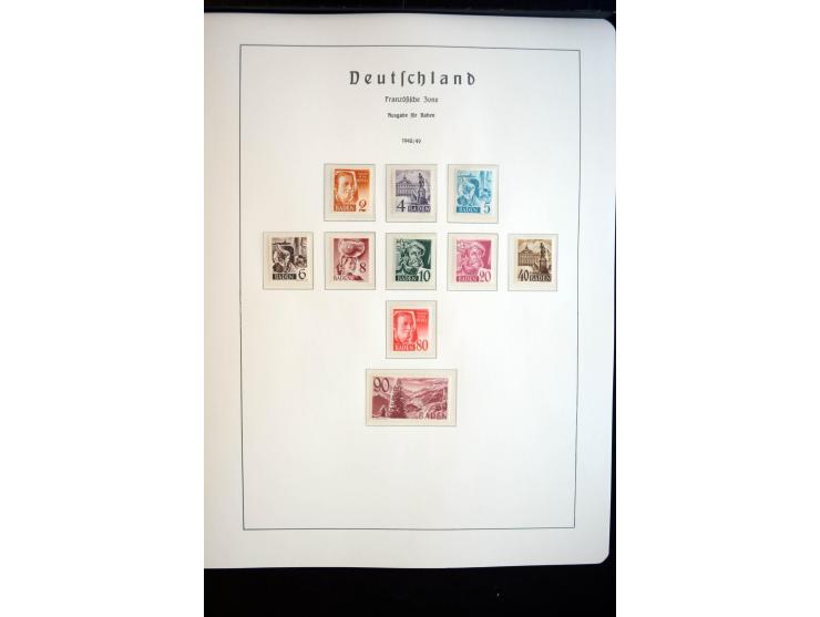 1914/59, meist gestempelte und ungebrauchte Sammlung Bes. I. WK., Abstimmungsgebiete ohne Saar, Danzig und Memel im Vordrucka