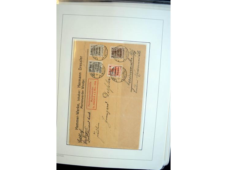 1914/59, meist gestempelte und ungebrauchte Sammlung Bes. I. WK., Abstimmungsgebiete ohne Saar, Danzig und Memel im Vordrucka