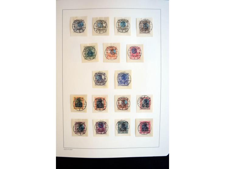1914/59, meist gestempelte und ungebrauchte Sammlung Bes. I. WK., Abstimmungsgebiete ohne Saar, Danzig und Memel im Vordrucka