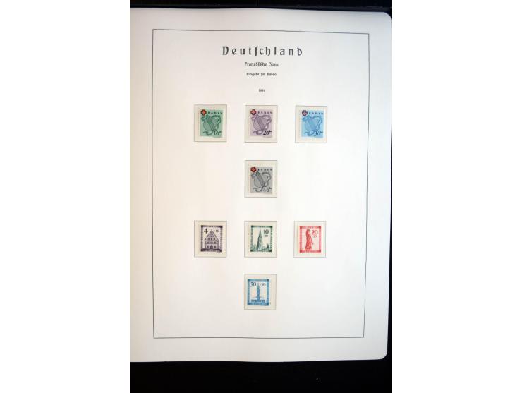 1914/59, meist gestempelte und ungebrauchte Sammlung Bes. I. WK., Abstimmungsgebiete ohne Saar, Danzig und Memel im Vordrucka
