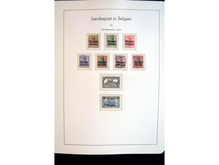 1914/59, meist gestempelte und ungebrauchte Sammlung Bes. I. WK., Abstimmungsgebiete ohne Saar, Danzig und Memel im Vordrucka