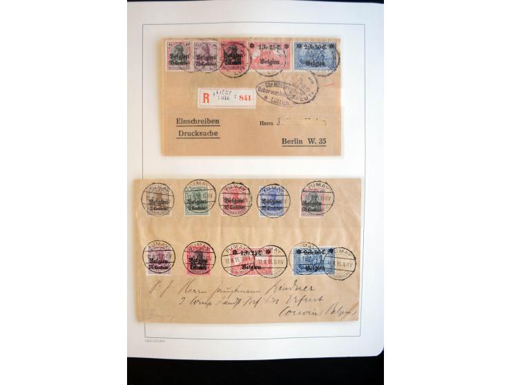 1914/59, meist gestempelte und ungebrauchte Sammlung Bes. I. WK., Abstimmungsgebiete ohne Saar, Danzig und Memel im Vordrucka