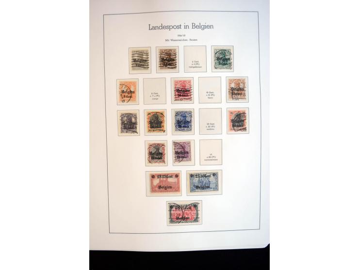 1914/59, meist gestempelte und ungebrauchte Sammlung Bes. I. WK., Abstimmungsgebiete ohne Saar, Danzig und Memel im Vordrucka
