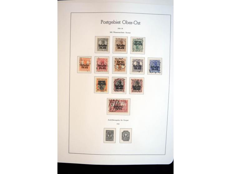 1914/59, meist gestempelte und ungebrauchte Sammlung Bes. I. WK., Abstimmungsgebiete ohne Saar, Danzig und Memel im Vordrucka