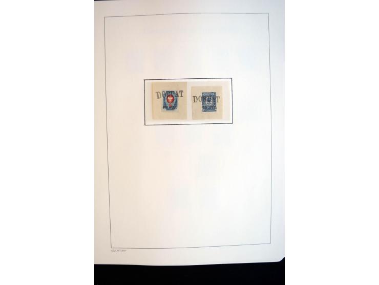 1914/59, meist gestempelte und ungebrauchte Sammlung Bes. I. WK., Abstimmungsgebiete ohne Saar, Danzig und Memel im Vordrucka