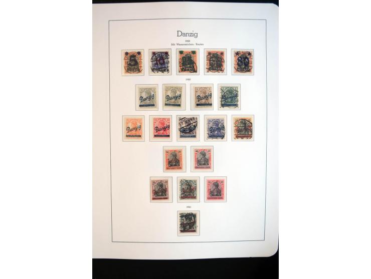 1914/59, meist gestempelte und ungebrauchte Sammlung Bes. I. WK., Abstimmungsgebiete ohne Saar, Danzig und Memel im Vordrucka