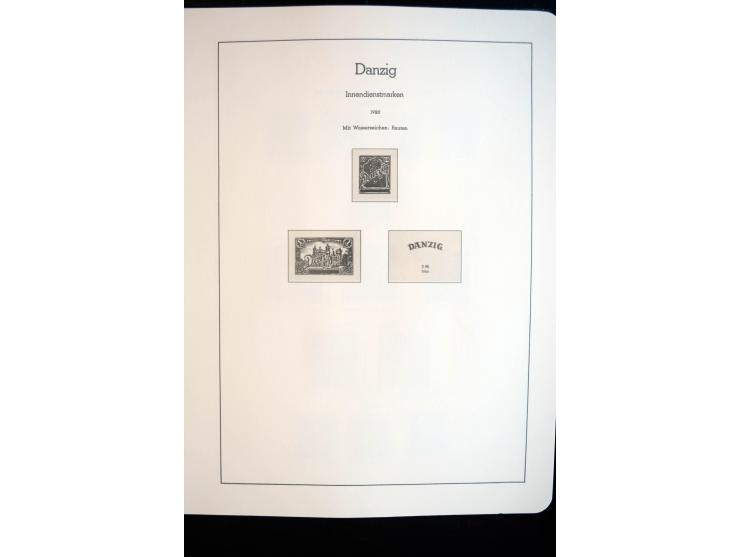 1914/59, meist gestempelte und ungebrauchte Sammlung Bes. I. WK., Abstimmungsgebiete ohne Saar, Danzig und Memel im Vordrucka