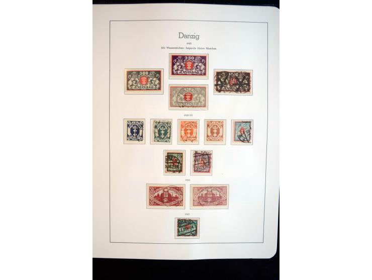 1914/59, meist gestempelte und ungebrauchte Sammlung Bes. I. WK., Abstimmungsgebiete ohne Saar, Danzig und Memel im Vordrucka