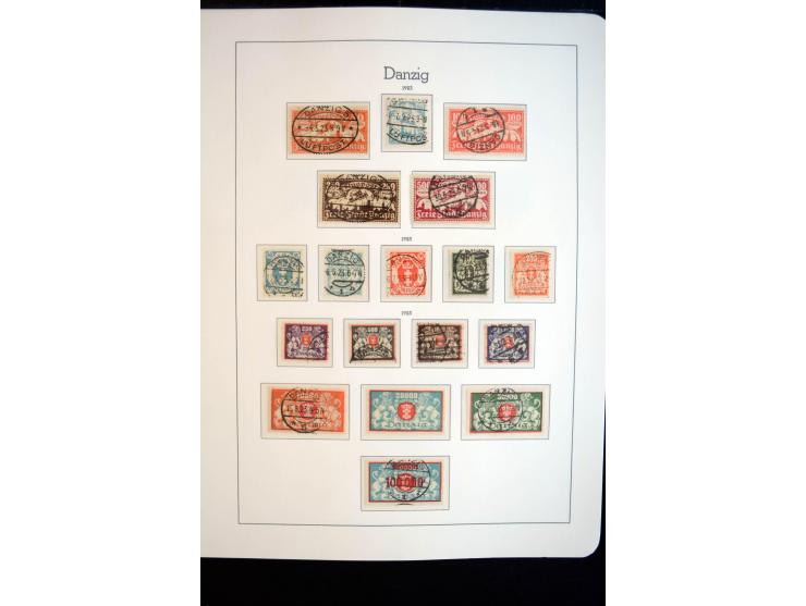 1914/59, meist gestempelte und ungebrauchte Sammlung Bes. I. WK., Abstimmungsgebiete ohne Saar, Danzig und Memel im Vordrucka