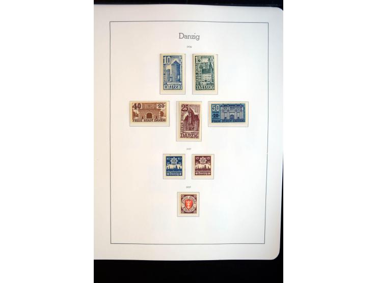 1914/59, meist gestempelte und ungebrauchte Sammlung Bes. I. WK., Abstimmungsgebiete ohne Saar, Danzig und Memel im Vordrucka