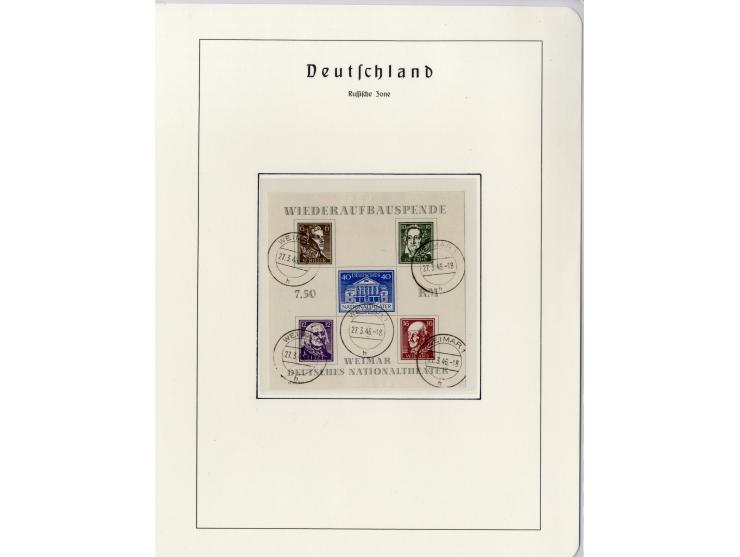 1930/49, meist postfrische und gestempelte Partie Block-Ausgaben ab Deutsches Reich Block 1, Schwerpunkt  bei der SBZ mit u.a