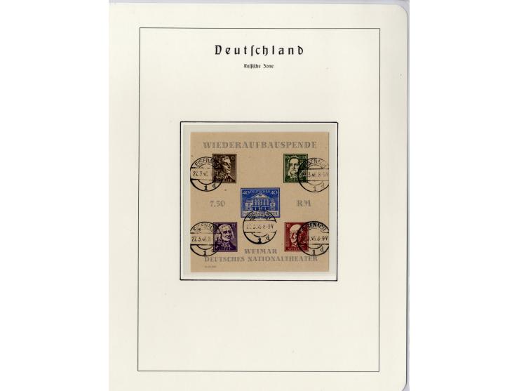 1930/49, meist postfrische und gestempelte Partie Block-Ausgaben ab Deutsches Reich Block 1, Schwerpunkt  bei der SBZ mit u.a
