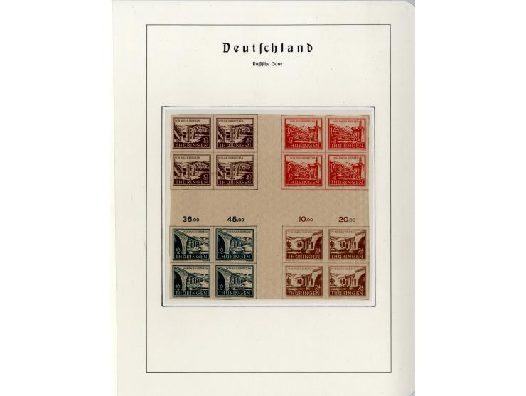 1930/49, meist postfrische und gestempelte Partie Block-Ausgaben ab Deutsches Reich Block 1, Schwerpunkt  bei der SBZ mit u.a