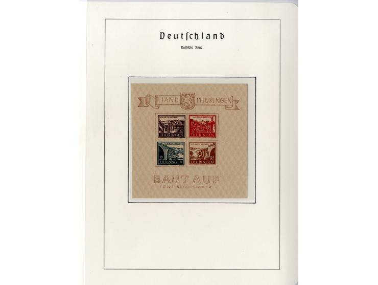 1930/49, meist postfrische und gestempelte Partie Block-Ausgaben ab Deutsches Reich Block 1, Schwerpunkt  bei der SBZ mit u.a