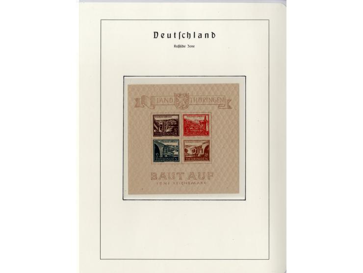 1930/49, meist postfrische und gestempelte Partie Block-Ausgaben ab Deutsches Reich Block 1, Schwerpunkt  bei der SBZ mit u.a