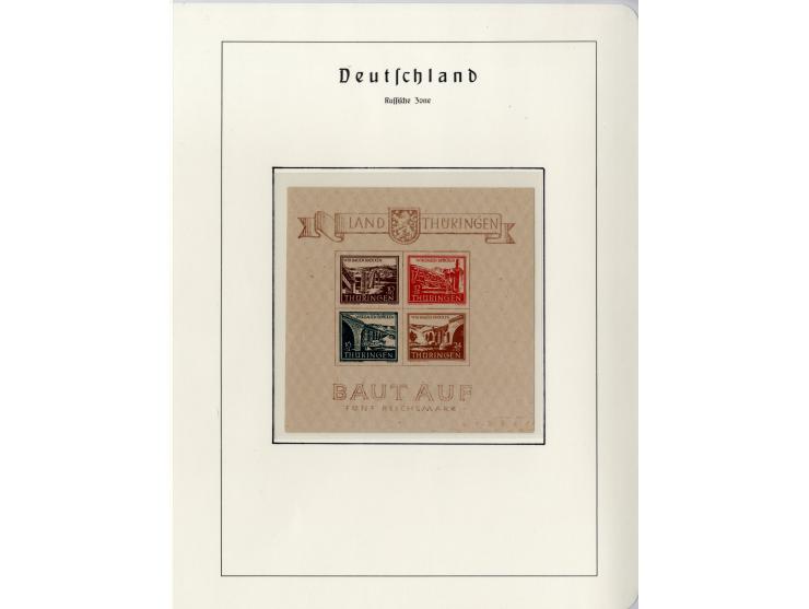 1930/49, meist postfrische und gestempelte Partie Block-Ausgaben ab Deutsches Reich Block 1, Schwerpunkt  bei der SBZ mit u.a