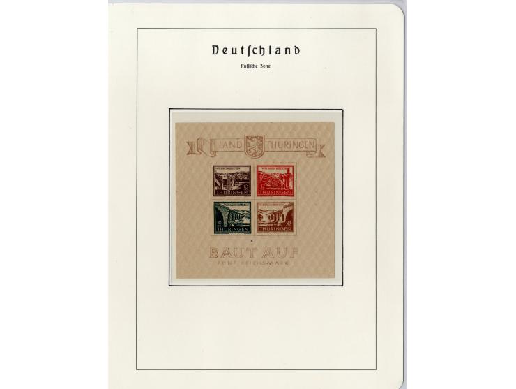 1930/49, meist postfrische und gestempelte Partie Block-Ausgaben ab Deutsches Reich Block 1, Schwerpunkt  bei der SBZ mit u.a
