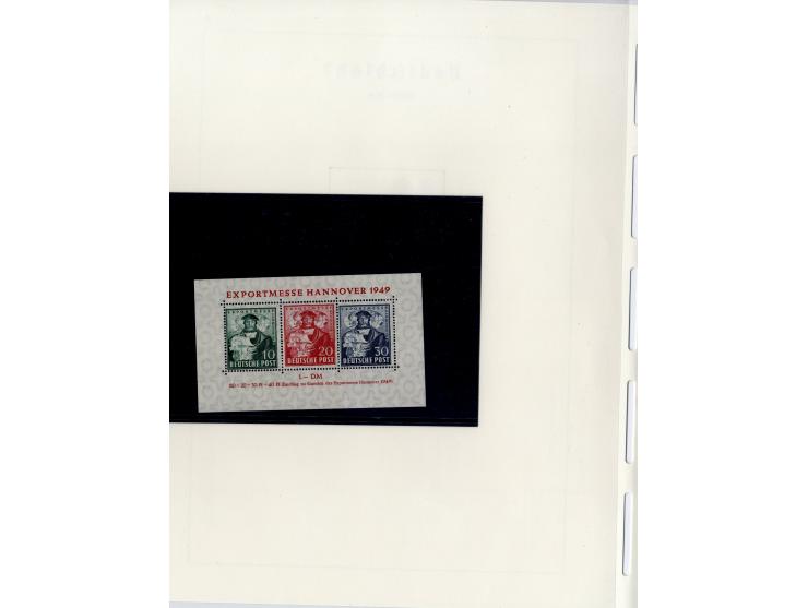 1930/49, meist postfrische und gestempelte Partie Block-Ausgaben ab Deutsches Reich Block 1, Schwerpunkt  bei der SBZ mit u.a