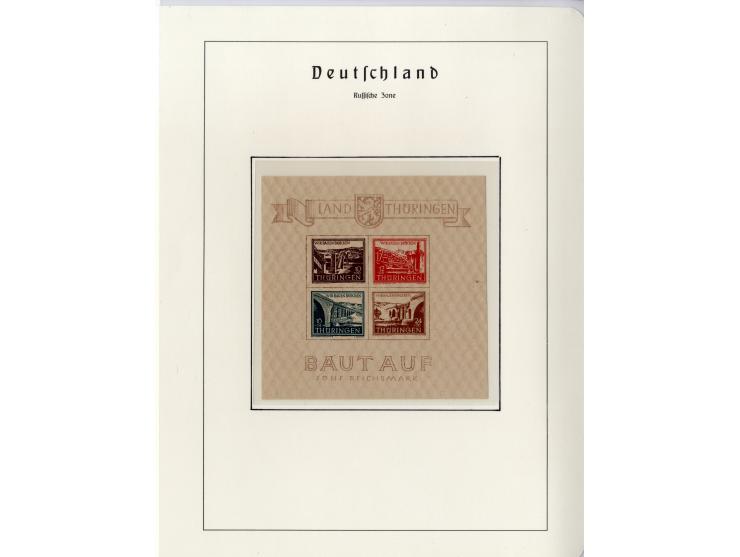 1930/49, meist postfrische und gestempelte Partie Block-Ausgaben ab Deutsches Reich Block 1, Schwerpunkt  bei der SBZ mit u.a