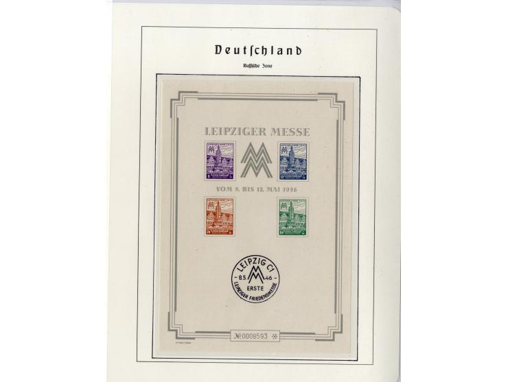 1930/49, meist postfrische und gestempelte Partie Block-Ausgaben ab Deutsches Reich Block 1, Schwerpunkt  bei der SBZ mit u.a