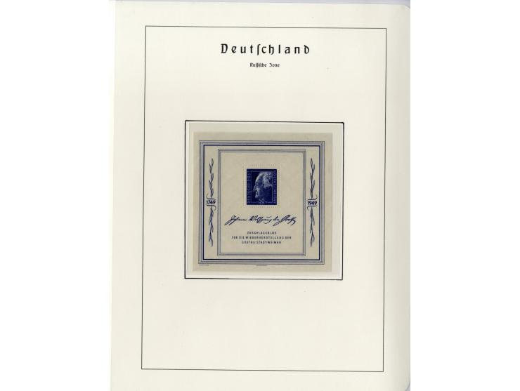 1930/49, meist postfrische und gestempelte Partie Block-Ausgaben ab Deutsches Reich Block 1, Schwerpunkt  bei der SBZ mit u.a