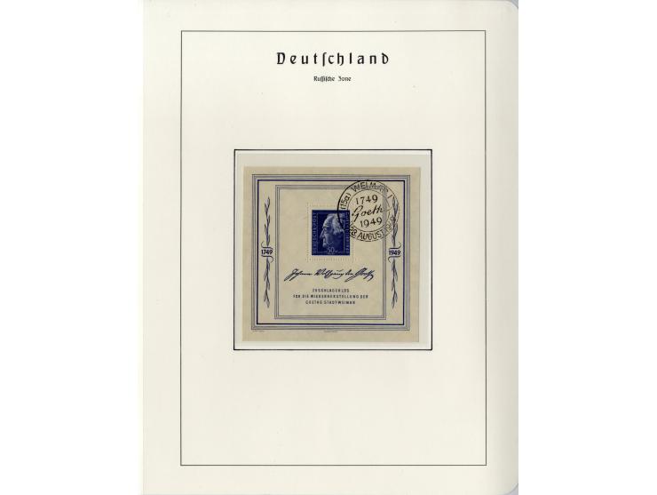 1930/49, meist postfrische und gestempelte Partie Block-Ausgaben ab Deutsches Reich Block 1, Schwerpunkt  bei der SBZ mit u.a