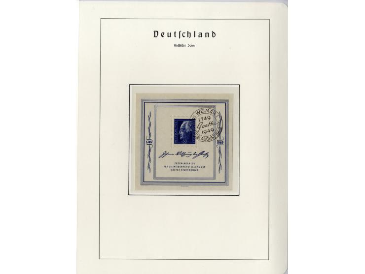 1930/49, meist postfrische und gestempelte Partie Block-Ausgaben ab Deutsches Reich Block 1, Schwerpunkt  bei der SBZ mit u.a