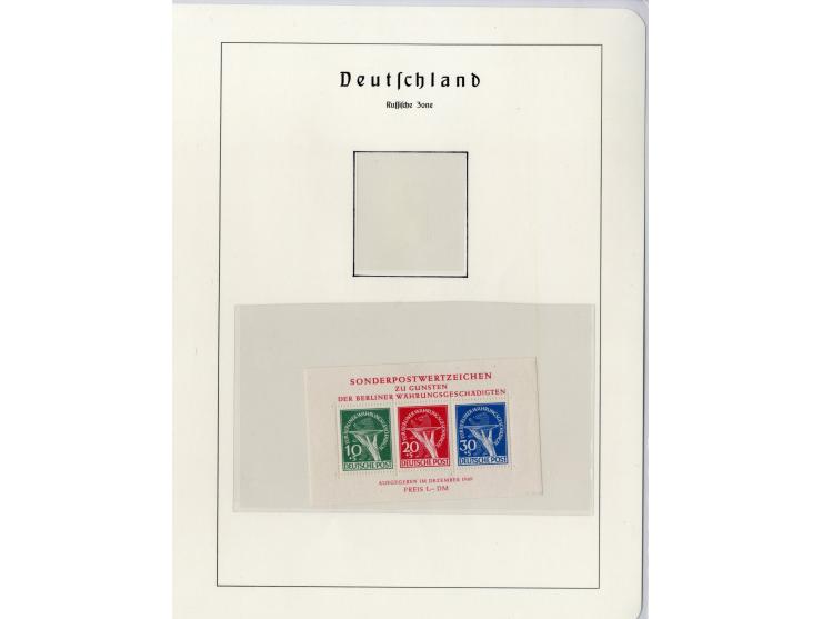 1930/49, meist postfrische und gestempelte Partie Block-Ausgaben ab Deutsches Reich Block 1, Schwerpunkt  bei der SBZ mit u.a