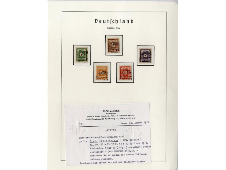 1930/49, meist postfrische und gestempelte Partie Block-Ausgaben ab Deutsches Reich Block 1, Schwerpunkt  bei der SBZ mit u.a