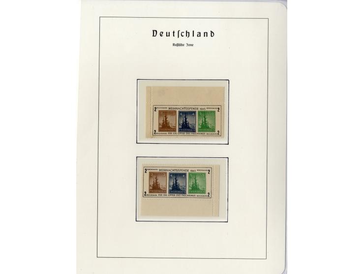 1930/49, meist postfrische und gestempelte Partie Block-Ausgaben ab Deutsches Reich Block 1, Schwerpunkt  bei der SBZ mit u.a