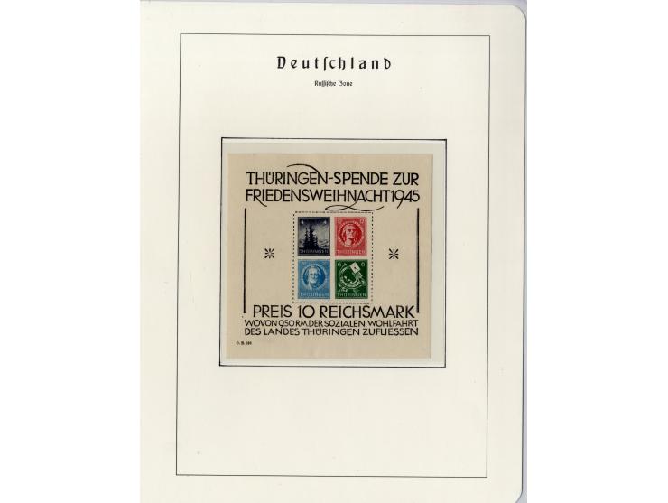 1930/49, meist postfrische und gestempelte Partie Block-Ausgaben ab Deutsches Reich Block 1, Schwerpunkt  bei der SBZ mit u.a