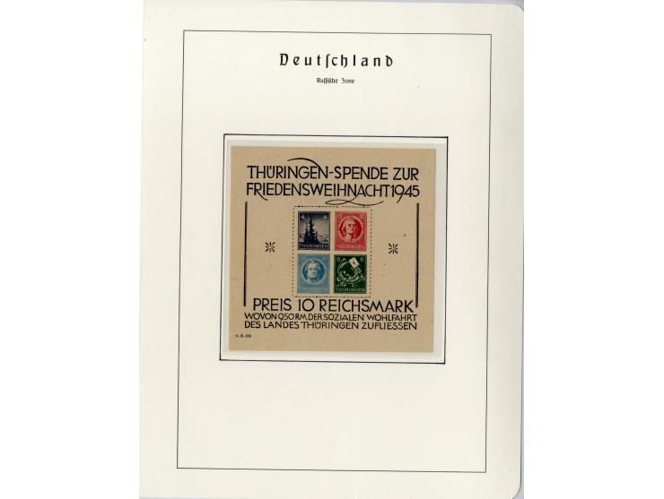 1930/49, meist postfrische und gestempelte Partie Block-Ausgaben ab Deutsches Reich Block 1, Schwerpunkt  bei der SBZ mit u.a