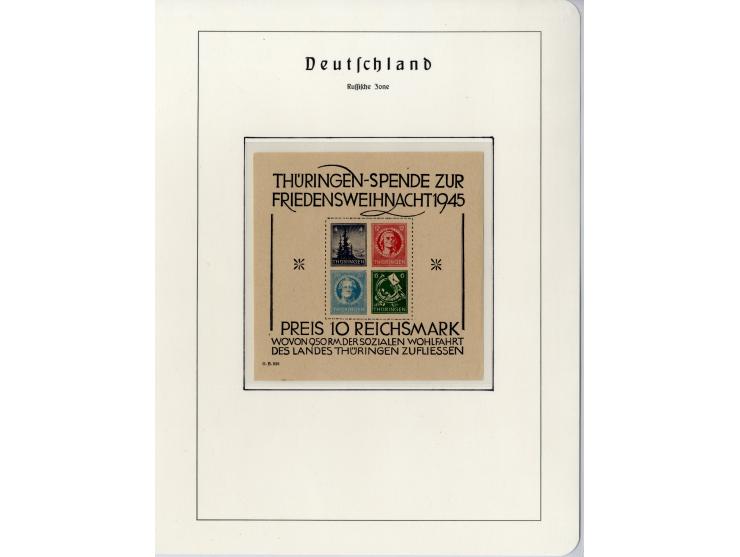 1930/49, meist postfrische und gestempelte Partie Block-Ausgaben ab Deutsches Reich Block 1, Schwerpunkt  bei der SBZ mit u.a