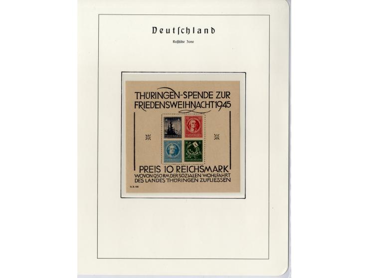 1930/49, meist postfrische und gestempelte Partie Block-Ausgaben ab Deutsches Reich Block 1, Schwerpunkt  bei der SBZ mit u.a