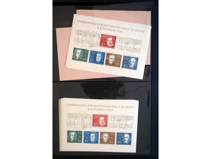 1933/60, interessanter, meist gestempelter und postfrischer/ungebrauchter Doublettenbestand ab III.Reich, Schwerpunkt nach 19