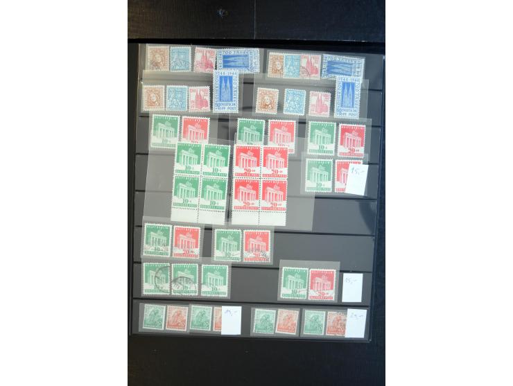 1933/60, interessanter, meist gestempelter und postfrischer/ungebrauchter Doublettenbestand ab III.Reich, Schwerpunkt nach 19