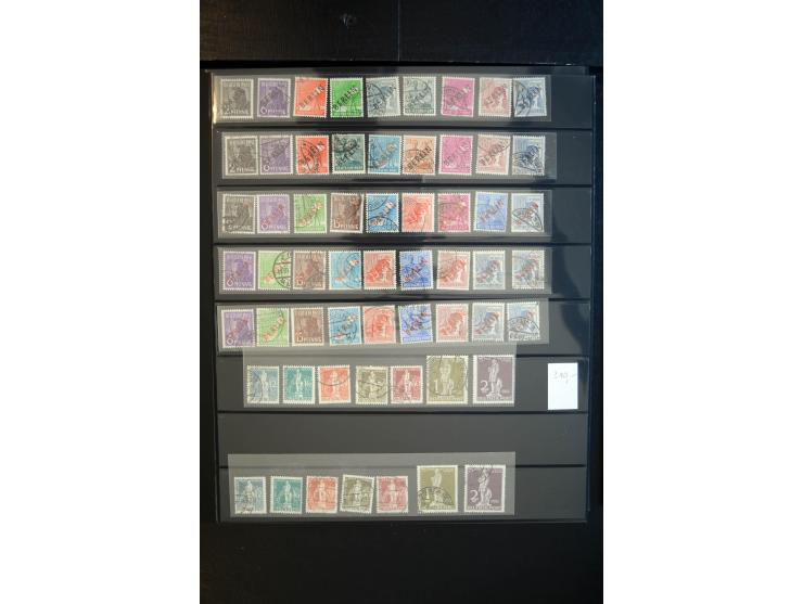 1933/60, interessanter, meist gestempelter und postfrischer/ungebrauchter Doublettenbestand ab III.Reich, Schwerpunkt nach 19
