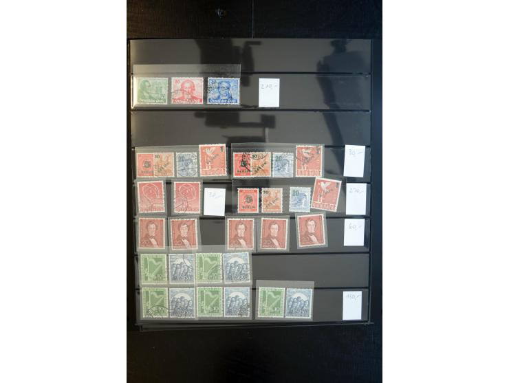 1933/60, interessanter, meist gestempelter und postfrischer/ungebrauchter Doublettenbestand ab III.Reich, Schwerpunkt nach 19