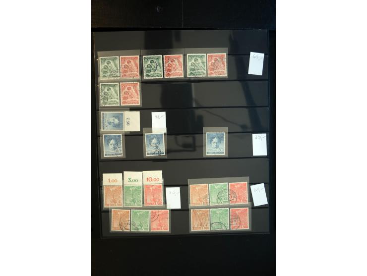 1933/60, interessanter, meist gestempelter und postfrischer/ungebrauchter Doublettenbestand ab III.Reich, Schwerpunkt nach 19