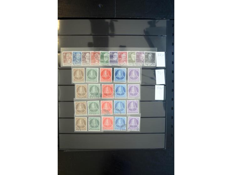 1933/60, interessanter, meist gestempelter und postfrischer/ungebrauchter Doublettenbestand ab III.Reich, Schwerpunkt nach 19