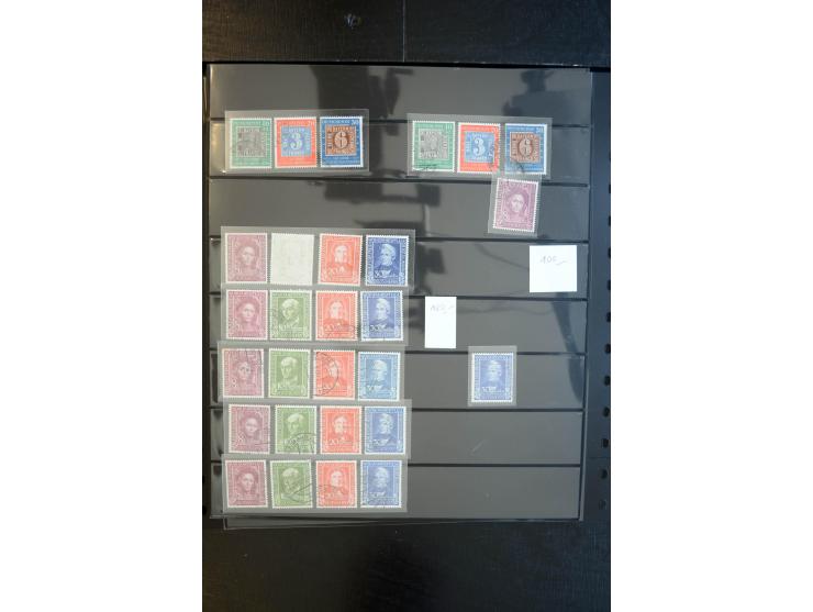 1933/60, interessanter, meist gestempelter und postfrischer/ungebrauchter Doublettenbestand ab III.Reich, Schwerpunkt nach 19