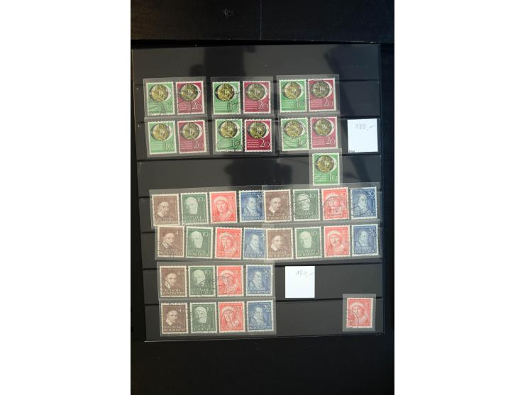 1933/60, interessanter, meist gestempelter und postfrischer/ungebrauchter Doublettenbestand ab III.Reich, Schwerpunkt nach 19