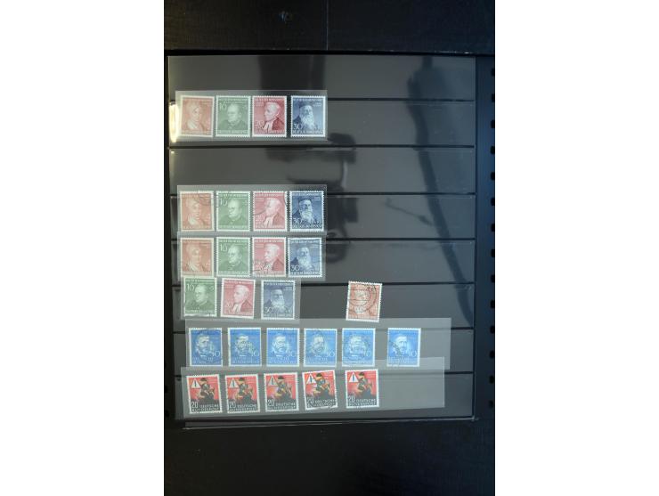 1933/60, interessanter, meist gestempelter und postfrischer/ungebrauchter Doublettenbestand ab III.Reich, Schwerpunkt nach 19