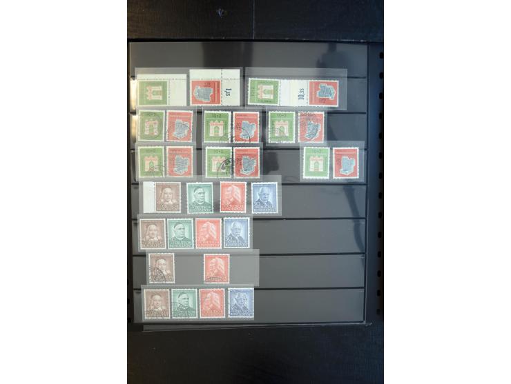 1933/60, interessanter, meist gestempelter und postfrischer/ungebrauchter Doublettenbestand ab III.Reich, Schwerpunkt nach 19