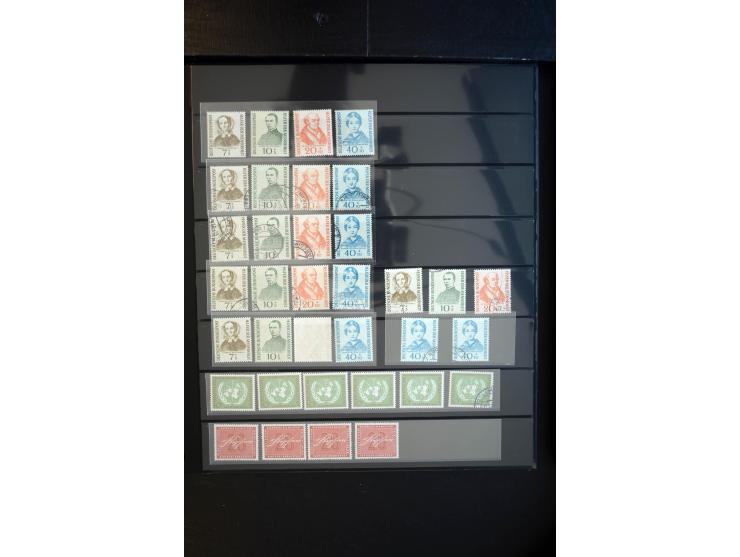 1933/60, interessanter, meist gestempelter und postfrischer/ungebrauchter Doublettenbestand ab III.Reich, Schwerpunkt nach 19